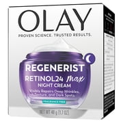 Olay Retinol 24 Max Night Moisturizing Cream with Triple Collagen Peptide, Fragrance-Free, 1.7 fl oz