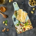 thumbnail image 5 of Fall Cutting Board, Autumn Themed Pattern Chestnut Oak Maple Leaves and Berries Corner Design Elements, Tempered Glass Cutting and Serving Board, Wine Bottle Shape, Multicolor, by Ambesonne, 5 of 5