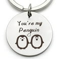 thumbnail image 5 of Xinyolin Fashion Stainless Steel You Are My Penguin Key Ring Holder, Keychain Couple Gift, 5 of 5