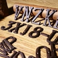 thumbnail image 1 of Ruiboury Metal Letters House Numbers Not Easy To Fade Easy To Install Metal House Number Plaque Iron Decoration Doorplate B17--Z 5Set, 1 of 6