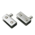 thumbnail image 2 of 1 Pair Glass Door Hinges Stainless Steel Cabinet Pivot Hinge Clip No Drilling, 2 of 8