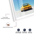 thumbnail image 4 of Yellow Car Shadowbox Print Sports Framed Prints by Notoriart, White Frame, 25 x 37, 4 of 7
