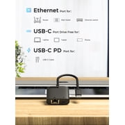 Clearance!!! USB C to Ethernet Adapter, 5 Gbps 100W PD Charging Port, USB-C to RJ45 Ethernet LAN Network Adapter with MacBook Pro/Air, Laptop, Surface, Galaxy, Dell XPS, HP, Android, Windows