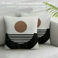 thumbnail image 3 of JEUXUS Boho Pillow Covers, Bohemian Geometric Mid Century Style Throw Pillow Covers Farmhouse Vintage Abstract Art Boho Decor Cushion Case Boho Home decor For Couch Sofa Outdoor, 3 of 5