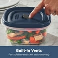 thumbnail image 4 of Rubbermaid Easy Find Lids Food Storage Containers with Vented Lids, 26 Piece Set, Blue, 4 of 6