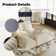 thumbnail image 6 of Newest 108" Modular Cloud Sectional Sofa in Beige - L-Shape Chaise with Deep Seat for Large Living Room & Family Entertainment​, 6 of 10