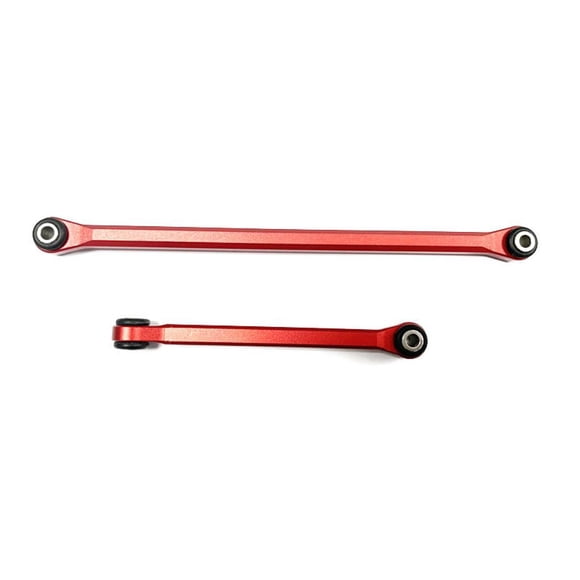 fastboy Alliage d'Aluminium 1/18 Tige de Liaison de Direction Partie de Mise à Niveau 2pcs Tige de Liaison de Direction Durable pour Partie de Voiture Axiale UTB18 RC Rouge