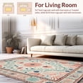 thumbnail image 2 of ODIKA 3'x5' Machine Washable Non-Slip Area Rug, Coral Reef Nautical Elegance High Traffic Rug with Pad, Ivory, 4955, 2 of 8