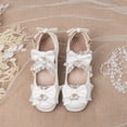 thumbnail image 3 of SACFOF Women's Kawaii Shoes Cross Strap Pumps Cute Ankle Strap Mary Jane Shoes Wedding Lace Mid Chunky Heel Pumps, 3 of 6