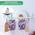 thumbnail image 4 of Yayeee Pot Holders Kitchen Heat Resistant with Pockets 7"x9.8" Cotton Oven Cooking Hot Pads, Colorful Art Flowers, 4 of 7