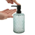 thumbnail image 3 of Unique Bargains 1 Pc Classic Cylindrical Soap Pump Dispenser for Bathroom 500ml Blue Black, 3 of 6