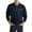 Navy, variant on Aueoeo Dress Shirts for Men Slim Fit, Mens Casual Solid Color Lapel Button Down Long Sleeve Pullover Tops Pocket Trendy Blouse