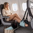 thumbnail image 5 of Travel Foot Rest Hammock, Adjustable Airplane Footrest With Foldable Design And Comfortable Support, Portable Leg Rest Sling for Flights Car Rides Office Work And Long Trips, 5 of 9