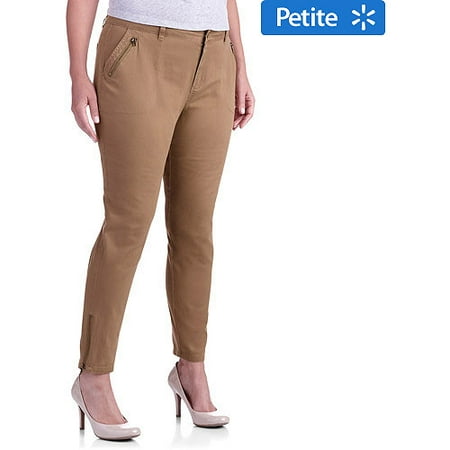 zipper cargo petite skinny pants plus