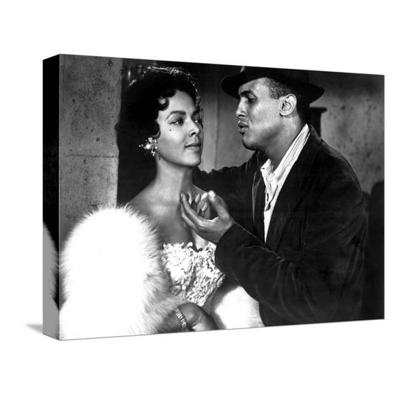 Art.com Carmen Jones, Dorothy Dandridge, Harry Belafonte, 1954 Stretched Canvas Print Wall Art, 16" x 12"