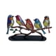 thumbnail image 2 of Decoración del hogar, decoración de habitaciones, decoración de pared, adorno de metal, decoración colorida, colgante de cinco pájaros, pajarito, pajarito, 2 of 8