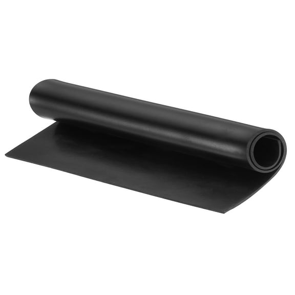 Uxcell Solid Rubber Sheet 3/32" Thick x 6" Wide x 10" Long, Anti-Slip Neoprene Rubber Roofing Material for Gaskets DIY Material, Pads
