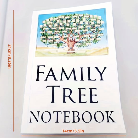 College Ruled Spiral Notebook, Family Memories Notebook Handwritten Genealogy Tree Journal Ancestors Record Book Family Office Stationery Life Notes Journal