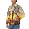 thumbnail image 3 of Naloa Follow Your Dream Dreamcatcher Men’s Hoodies, Zip up Hoodie, Sweatshirts,Hoodies for Men Sizes S-3XL-3X-Large, 3 of 5