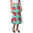 thumbnail image 2 of Franhais Women’s Summer Casual Mid-length Skirt Personality Digital Printed High-waist A-line Skirt, 2 of 9
