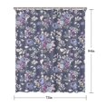 thumbnail image 5 of Pioneer Flower Floral Print Pattern Shower Curtain 72"x84" ,Bathroom Decorative Shower Curtains Set with 12 Hooks,Modern Waterproof Washable Shower Curtain, 5 of 6