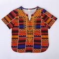 thumbnail image 2 of Adeawade Kids Tops For Boy 3-4 Years Short Sleeve Africa Classic Childrens Dashiki Loose Shirt Round Neck Blouse Trend Playsuit Blue, 2 of 7