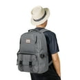 thumbnail image 5 of KAUKKO Mochila elegante para computadora portátil, mochila multipropósito, 18.49L (21 gris) KAUKKO KS21-Grey, 5 of 5