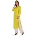 thumbnail image 3 of Phagun Long Party Wear Kurta For Women Embroidered Designer Kurti Ethnic wear Rayon Kurta, 3 of 6
