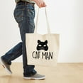 thumbnail image 4 of CafePress - Cat Man Tote Bag - Unisex Canvas Tote Bag, Beige, 1-Piece, 4 of 7