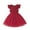 Red, variant on Little Girls Dresses Tlle Summer Ruffle Sleeveless Baby Fashion Casual Dress Size 5-6T