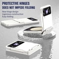 thumbnail image 7 of ELEHOLD for Samsung Galaxy Z Flip 4/3 Rugged Case with Hinge Protection Hard PC Shockproof Protective Case Slim Lightweight Cover for Samsung Galaxy Z Flip 4/Z Flip 3,White, 7 of 7