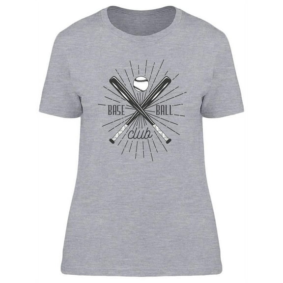 Baseball And Bats Vintage Style T-Shirt Women -Image by Shutterstock, Female x-Large