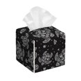 thumbnail image 1 of Balery Turtle Porta Pañuelos de Cuero con Estampado – Funda Moderna Cuadrada para Caja de Pañuelos, Dispensador 5x5x5'', 1 of 7