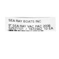 thumbnail image 2 of Sea Ray Boat Emblem Decals 1872342 | Black 39 1/2 Inch (Pair), 2 of 2