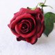 thumbnail image 3 of Advancent Cabeza de rosa artificial única, tallo largo, cabeza de rosa artificial carmesí, flor de simulación larga, arreglo de jardín para Kits de decoración para fiestas, 3 of 6
