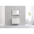thumbnail image 3 of KubeBath DeLusso 36" High Glossy White Wall Mount Modern Bathroom Vanity, 3 of 5