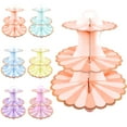 thumbnail image 6 of SPRING PARK 3-Tier Round Cardboard Cupcake Stand for Cupcakes Perfect for Boy Birthday Baby Shower Party Supplies, 6 of 7