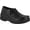 Black Leather/Animal Print, variant on Easy Works by Easy Street Assist Women's Slip Resistant Work Shoe