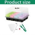 thumbnail image 4 of Seed Starting Tray Kit, 12 Hole Seedling Starter Tray, Universal Kit for Seed Starting, Seedling Germination and Propagation Tools, 4 of 5