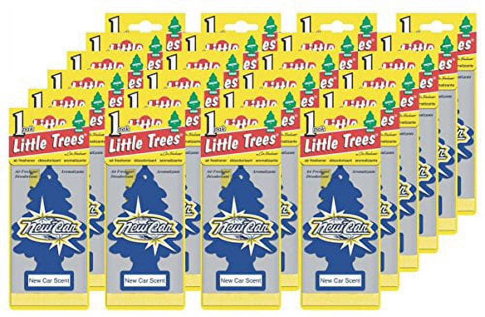 Little Trees New Car Scent Air Fresheners, Pack of 24