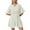 Beige, variant on Women's V-Neck Wide Leg Short Sleeve Jumpsuit - Casual Summer Romper for Daily/Home Comfort