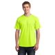 thumbnail image 1 of Port & Company? - Camiseta americana con bolsillo. USA100P Seguridad Verde S Puerto & Compa??a USA100P, 1 of 1