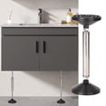 thumbnail image 4 of Baño, gabinete, puerta instalar varilla de soporte herramientas de elevación telescópicas soporte de elevación de ahorro de mano de obra para baño, Ajuste de 30 cm a 45 cm, 4 of 8