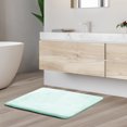 thumbnail image 1 of 1 Small Clara Clark Bath Mat Bathroom Rug - Absorbent Memory Foam Bath Rugs - Non-Slip, Thick, Cozy Velvet Feel Microfiber Bathrug, Plush Shower, Toilet- Floor Bathmats Carpet - Aqua - 17"x24", 1 of 6