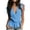 #262-Blue, variant on Sleeveless Tops for Women Form Slim Fit Solid Color V Neck Tie Strap Peplum Blouses Trendy for Everyday & Evening Outings