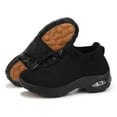 thumbnail image 6 of Pandaie Orthopedic Sneakers Women Breathable Slip on Walking Shoes Comfortable Plantar Fasciitis Athletic Running Nursing Shoes with Arch Support Black Size 5.5, 6 of 8