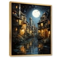 thumbnail image 2 of Designart "Sunlit Mystical Watercourse" Cityscapes Floater Framed Wall Decor, 2 of 7