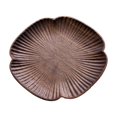 thumbnail image 2 of Posavasos de madera para tazas, diseño de pétalos, multiusos, creativo, de nogal/haya, duradero, para cocina Nogal negro, 2 of 9