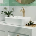 thumbnail image 5 of DeerValley DV-1V031 White Ceramic 19in Rectangle Vessel Sink, 5 of 12