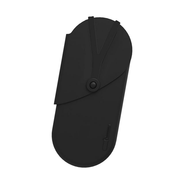 Bolsa de Herramientas para El Cabello 2 en 1, Tapete Resistente Al Calor, Tapete de Silicona con Orificio para Colgar, Bolsa Alisadora para Herramient negro